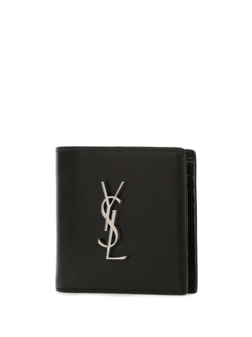 cassandre east/west wallet in black leather SAINT LAURENT | 4532760SX0E1000